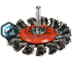 Щетка для дрели дисковая  75 мм, жгутовая, углер.сталь № 485 ПрофОснастка Эксперт -  магазин «ТАТМЕТИЗ»