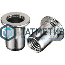 Заклепка резьбовая цилиндрический борт М 8 L=21 (3,0-6,0) мм NX | «ТАТМЕТИЗ» Заклепка резьбовая цилиндрический борт М 8 L=21 (3,0-6,0) мм NX - магазин крепежа «ТАТМЕТИЗ»