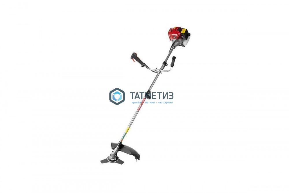 Триммер бензиновый ЗУБР, 32,5 куб.см (1,1л.с.), 9000 об/мин, катушка/нож, скос 44/25,5см, велос.рук. Триммер бензиновый ЗУБР, 32,5 куб.см (1,1л.с.), 9000 об/мин, катушка/нож, скос 44/25,5см, велос.рук.