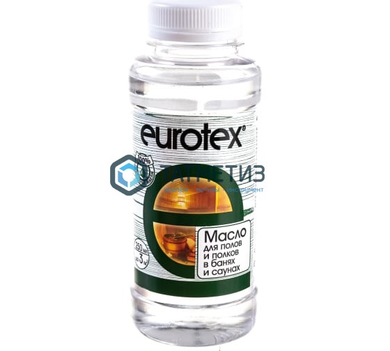 Масло для защиты полка Eurotex-Сауна 250 мл./12 Масло для защиты полка Eurotex-Сауна 250 мл./12
