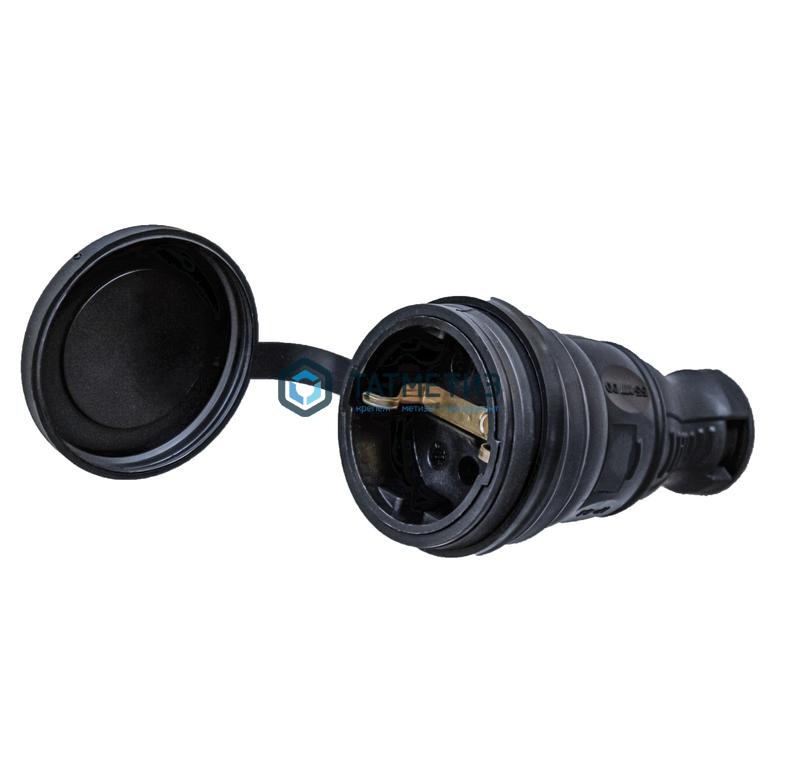 Розетка с/з каучук TOKOV ELECTRIC 16А IP44 TKE-C05-KR-Z -  магазин крепежа «ТАТМЕТИЗ»