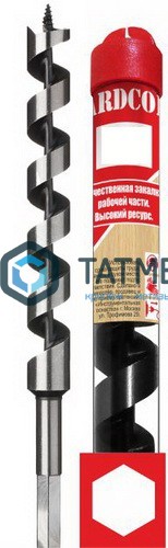 Сверло по дереву, спираль Левиса 16х230 мм, 6-гр.хвостовик, "Hardcore" -  магазин «ТАТМЕТИЗ»