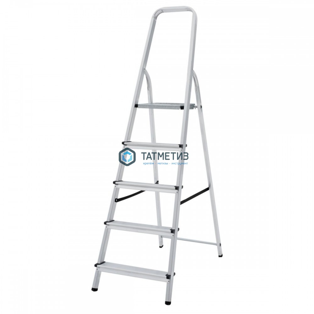 Стремянка 5 ступеней, алюминиевая, шир. ступени  80 мм NV -  магазин крепежа «ТАТМЕТИЗ»