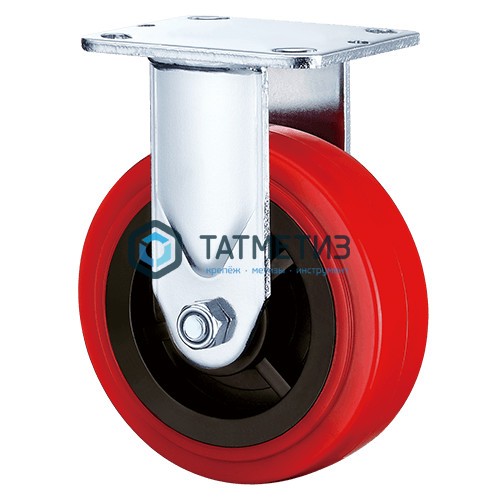 Колесо большегрузное ПОЛИУРЕНТАН, нейлоновый обод, НЕповоротное d 100 мм -  магазин «ТАТМЕТИЗ»