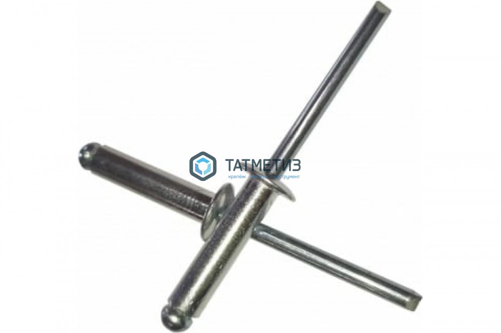 Заклепка 4,8 х 26 вытяжная нерж А2/А2 DIN 7337 -  магазин крепежа «ТАТМЕТИЗ»