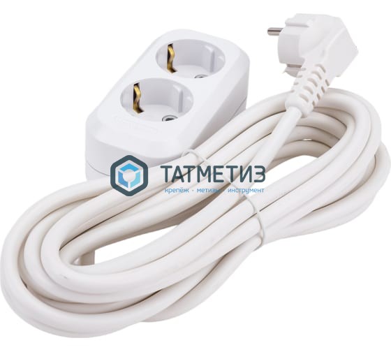 Удлинитель бытовой 2х5м с/з, 16А, IP20, ПВС 3х1,5 UNIVersal E-302А Удлинитель бытовой 2х5м с/з, 16А, IP20, ПВС 3х1,5 UNIVersal E-302А