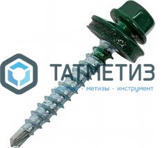 Саморез окраш.кров. 4,8х35 /6005/  (250 шт/уп) HW -  магазин крепежа «ТАТМЕТИЗ»