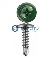 Саморез п/ш сверло 4,2x19  RAL 6005 -  магазин крепежа «ТАТМЕТИЗ»