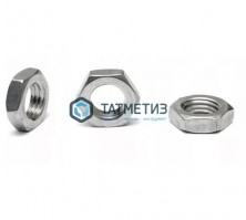 Гайка низкая DIN 439, оц М12  (2500 шт/уп) МН -  магазин крепежа «ТАТМЕТИЗ»