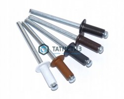 Заклепки ZK ал/ст 4,8x12 RAL 7024 (1000 шт/уп) -  магазин крепежа «ТАТМЕТИЗ»