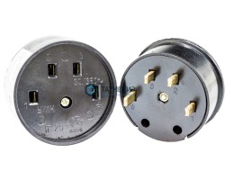 Разъем РШ/ВШ 25А 380В черн. -  магазин крепежа «ТАТМЕТИЗ»