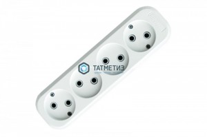 Колодка удлинителя 4-м б/з АВС-пл. UNIVersal E204 -  магазин крепежа «ТАТМЕТИЗ»