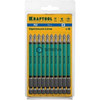 Бита PZ2-100, KRAFTOOL "Optimum Line", 10шт/уп | «ТАТМЕТИЗ» Бита PZ2-100, KRAFTOOL "Optimum Line", 10шт/уп - магазин крепежа «ТАТМЕТИЗ»