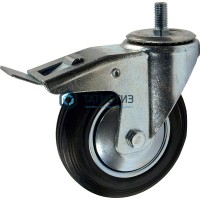 Колесо поворотные с болтом и тормозом d 100 мм -  магазин крепежа «ТАТМЕТИЗ»