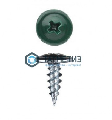 Саморез п/ш остр. 4,2x16 RAL 6026 (1000 шт/уп) | «ТАТМЕТИЗ» Саморез п/ш остр. 4,2x16 RAL 6026 (1000 шт/уп) - магазин крепежа «ТАТМЕТИЗ»