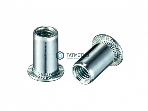 Заклепка резьбовая цилиндрический борт М 5  ( 500 шт/уп)  КL -  магазин крепежа «ТАТМЕТИЗ»