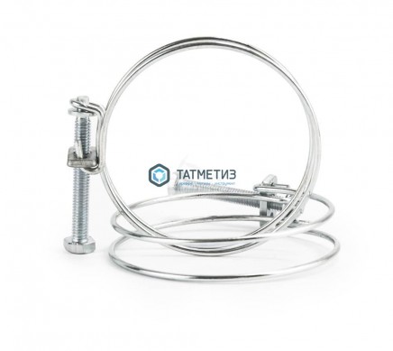 Хомут проволочный, цинк, 42 мм (1 5/8") | «ТАТМЕТИЗ» Хомут проволочный, цинк, 42 мм (1 5/8") - магазин крепежа «ТАТМЕТИЗ»
