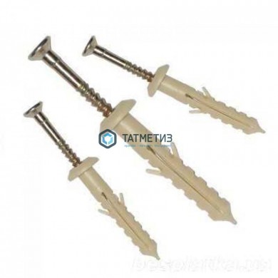 Дюбель-гвоздь 6х40 гриб (200 шт/уп) ТК нейлон | «ТАТМЕТИЗ» Дюбель-гвоздь 6х40 гриб (200 шт/уп) ТК нейлон - магазин крепежа «ТАТМЕТИЗ»