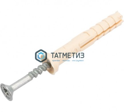 Дюбель-гвоздь 6х60 потай (200 шт/уп) ТК нейлон | «ТАТМЕТИЗ» Дюбель-гвоздь 6х60 потай (200 шт/уп) ТК нейлон - магазин крепежа «ТАТМЕТИЗ»