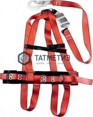 Пояс лямочный, ленточный строп с амортизатором, 3 точки крепления ЗУБР Урал -  магазин крепежа «ТАТМЕТИЗ»