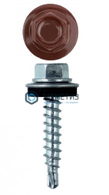 Саморез окраш.кров. 4,8х29 /3009/  (250 шт/уп) ОМАХ оксидно-красный -  магазин крепежа «ТАТМЕТИЗ»