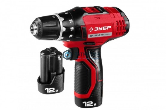 Дрель-шуруповерт 12 В, Li-Ion, 2 АКБ, ЗУБР -  магазин крепежа «ТАТМЕТИЗ»