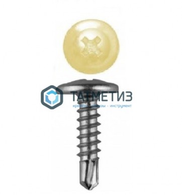 Саморез п/ш сверло 4,2x25 RAL 1014 | «ТАТМЕТИЗ» Саморез п/ш сверло 4,2x25 RAL 1014 - магазин крепежа «ТАТМЕТИЗ»