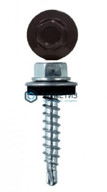 Саморез окраш.кров. 4,8х29 /8019/ (250 шт/уп) ТК | «ТАТМЕТИЗ» Саморез окраш.кров. 4,8х29 /8019/ (250 шт/уп) ТК - магазин крепежа «ТАТМЕТИЗ»