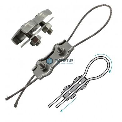 Зажим для троса DUPLEX 6мм A4 | «ТАТМЕТИЗ» Зажим для троса DUPLEX 6мм A4 - магазин крепежа «ТАТМЕТИЗ»