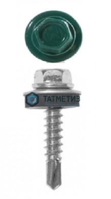 Саморез окраш.кров. 5,5х19 /6026/ (250 шт/уп) ТК | «ТАТМЕТИЗ» Саморез окраш.кров. 5,5х19 /6026/ (250 шт/уп) ТК - магазин крепежа «ТАТМЕТИЗ»