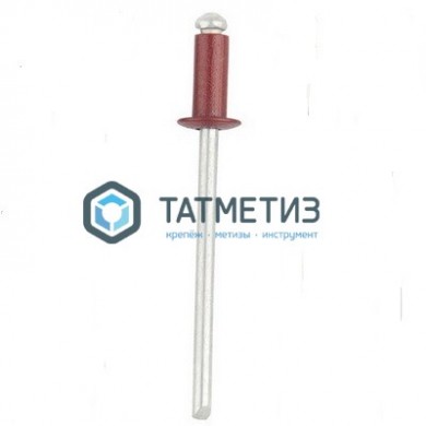 Заклепки ZK ал/ст 3,2x 8 RAL 3009 (1000 шт/уп) ТК | «ТАТМЕТИЗ» Заклепки ZK ал/ст 3,2x 8 RAL 3009 (1000 шт/уп) ТК - магазин крепежа «ТАТМЕТИЗ»