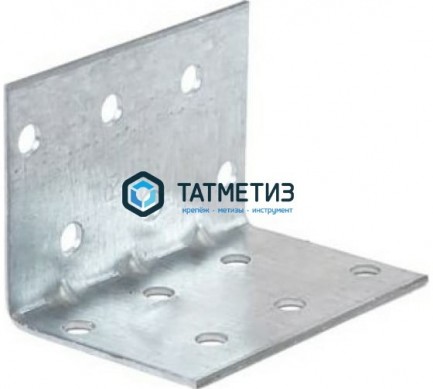 Усиленный монтажный уголок 40x40x60x1,5 mm KMP2 -  магазин крепежа «ТАТМЕТИЗ»