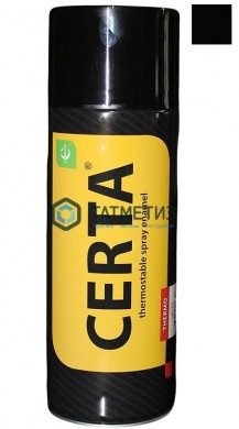 Эмаль термостойкая, антикор., ЧЕРНАЯ, АЭРОЗОЛЬ, 520мл, Церта -  магазин крепежа «ТАТМЕТИЗ»