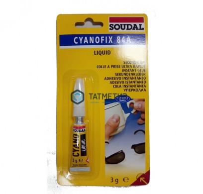 Клей секундный CYANOFIX 84A 3 г / 12 | «ТАТМЕТИЗ» Клей секундный CYANOFIX 84A 3 г / 12 - магазин крепежа «ТАТМЕТИЗ»