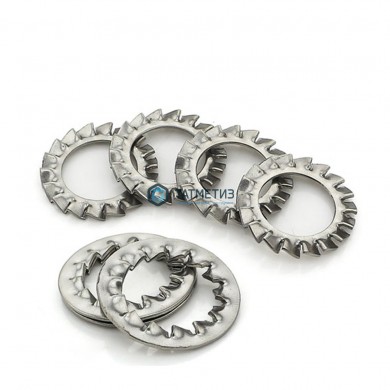 Шайба стопорная с наруж. зубьями 6,4 А2 DIN 6798 А -  магазин крепежа «ТАТМЕТИЗ»