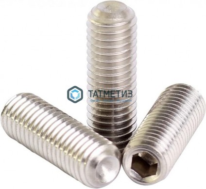 Винт установочный с засверл. концом, внутренний шестигранник ИСО 4029 (ДИН 916) А2 M 4X 8 | «ТАТМЕТИЗ» Винт установочный с засверл. концом, внутренний шестигранник ИСО 4029 (ДИН 916) А2 M 4X 8 - магазин крепежа «ТАТМЕТИЗ»
