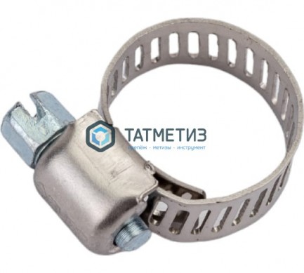 Хомуты ЗУБР "ЭКСПЕРТ" стальные с просечной лентой ПЛ-8, 13-26мм, 200шт -  магазин крепежа «ТАТМЕТИЗ»