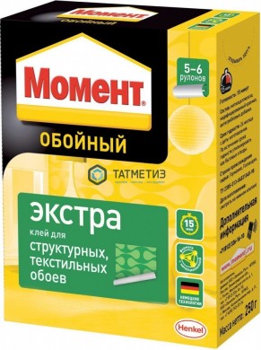 Клей для обоев Момент Экстра 250г. | «ТАТМЕТИЗ» Клей для обоев Момент Экстра 250г. - магазин крепежа «ТАТМЕТИЗ»