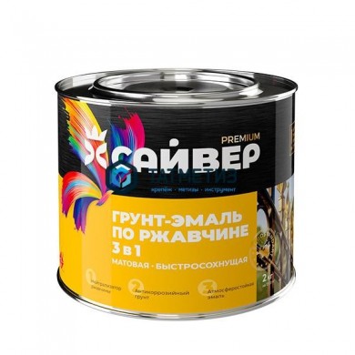 Грунт-эмаль по ржавчине ХВ 3 в 1 Сайвер БЕЛАЯ  20 кг -  магазин крепежа «ТАТМЕТИЗ»