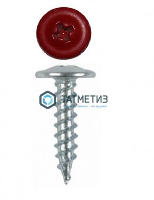 Саморез п/ш остр. 4,2x16 RAL 3003 (1000 шт/уп) | «ТАТМЕТИЗ» Саморез п/ш остр. 4,2x16 RAL 3003 (1000 шт/уп) - магазин крепежа «ТАТМЕТИЗ»