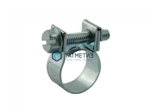 Хомут силовой, тип  МИНИ, цинк, 14-16 мм -  магазин крепежа «ТАТМЕТИЗ»