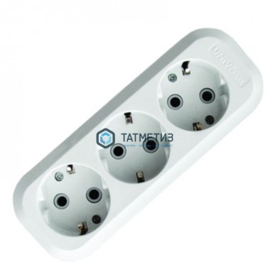 Колодка удлинителя 3-м с/з АВС-пл. UNIVersal E303 -  магазин крепежа «ТАТМЕТИЗ»