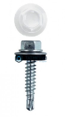 Саморез окраш.кров. 5,5х25 /9003/ (250 шт/уп) КК | «ТАТМЕТИЗ» Саморез окраш.кров. 5,5х25 /9003/ (250 шт/уп) КК - магазин крепежа «ТАТМЕТИЗ»