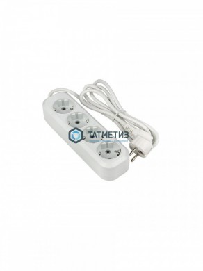 Удлинитель бытовой 4х5м с/з, 13А, ПВС 3х1,0, АВС-пластик Universal E-304 -  магазин крепежа «ТАТМЕТИЗ»