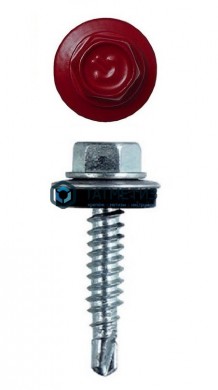 Саморез окраш.кров. 5,5х25 /3005/ DAXMER M (10х250) | «ТАТМЕТИЗ» Саморез окраш.кров. 5,5х25 /3005/ DAXMER M (10х250) - магазин крепежа «ТАТМЕТИЗ»