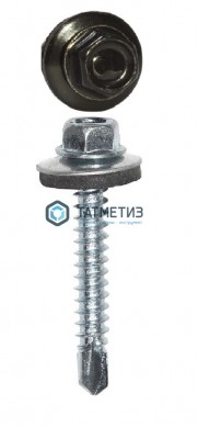 Саморез окраш.кров. 4,8х35 /9005/ (3500 шт/уп) ТК черный янтарь | «ТАТМЕТИЗ» Саморез окраш.кров. 4,8х35 /9005/ (3500 шт/уп) ТК черный янтарь - магазин крепежа «ТАТМЕТИЗ»