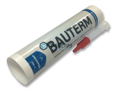 Герметик силиконовый BAUTERM СЕРЫЙ 280мл / 12 -  магазин крепежа «ТАТМЕТИЗ»