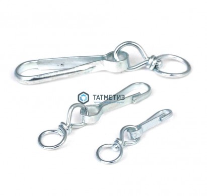 Карабин Тип А с вертлюгом  40  (200 шт/уп) -  магазин крепежа «ТАТМЕТИЗ»