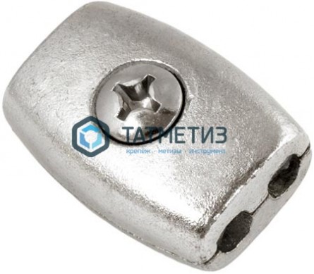 Зажим "Бочонок" 2  (100 шт/уп) -  магазин крепежа «ТАТМЕТИЗ»