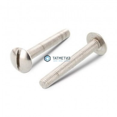 Винт с увеличенной низкой полукруглой головкой, прямой шлиц NF E 27-128 А2 M 8X50 -  магазин крепежа «ТАТМЕТИЗ»